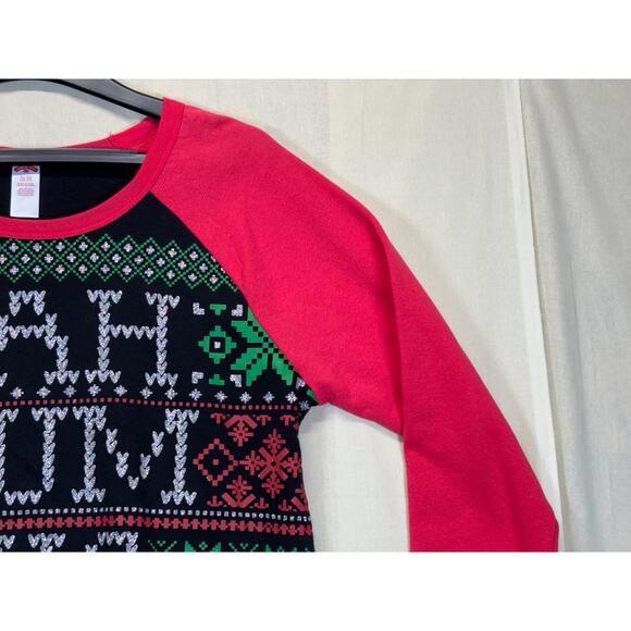 Bah Hum Bug Christmas Sweater Women’s XL Funny Holiday Ugly Sweater - Picture 10 of 14